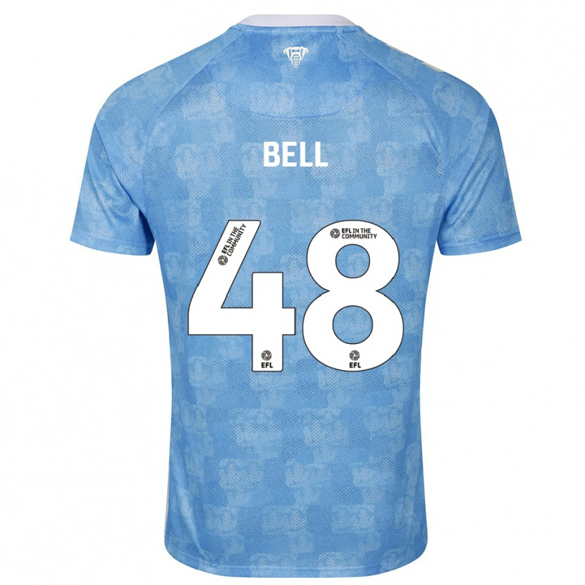 Danxen Kinder Luke Bell #48 Himmelblau Weiß Heimtrikot Trikot 2025/26 T-Shirt