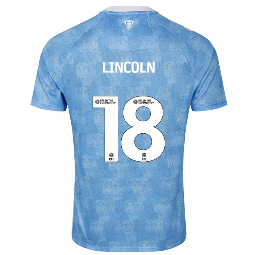 Danxen Kinder Khavarni Lincoln #18 Himmelblau Weiß Heimtrikot Trikot 2025/26 T-Shirt