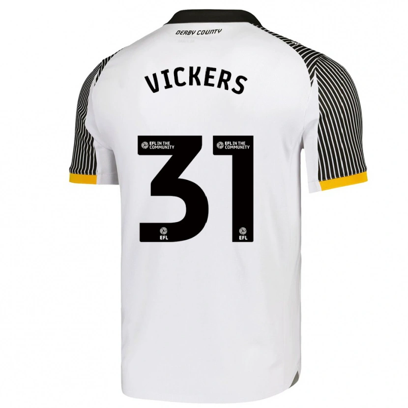 Danxen Kinder Josh Vickers #31 Weiß Schwarz Heimtrikot Trikot 2025/26 T-Shirt