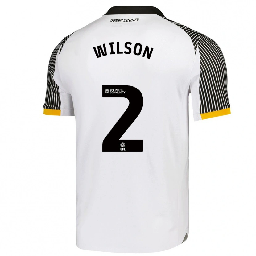 Danxen Kinder Kane Wilson #2 Weiß Schwarz Heimtrikot Trikot 2025/26 T-Shirt