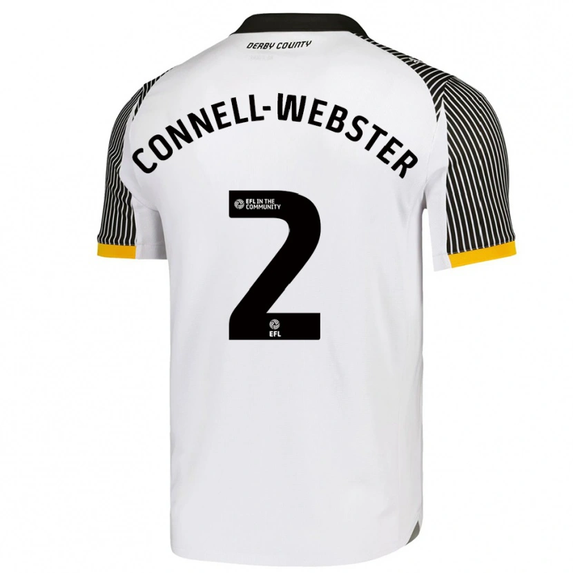 Danxen Kinder Braidy Connell-Webster #2 Weiß Schwarz Heimtrikot Trikot 2025/26 T-Shirt