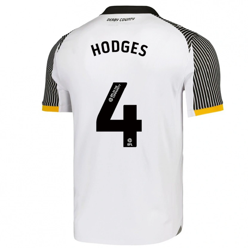 Danxen Kinder Dantel Hodges #4 Weiß Schwarz Heimtrikot Trikot 2025/26 T-Shirt