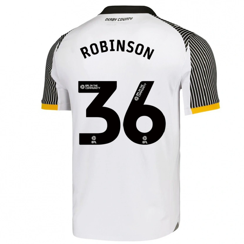 Danxen Kinder Keilen Robinson #36 Weiß Schwarz Heimtrikot Trikot 2025/26 T-Shirt