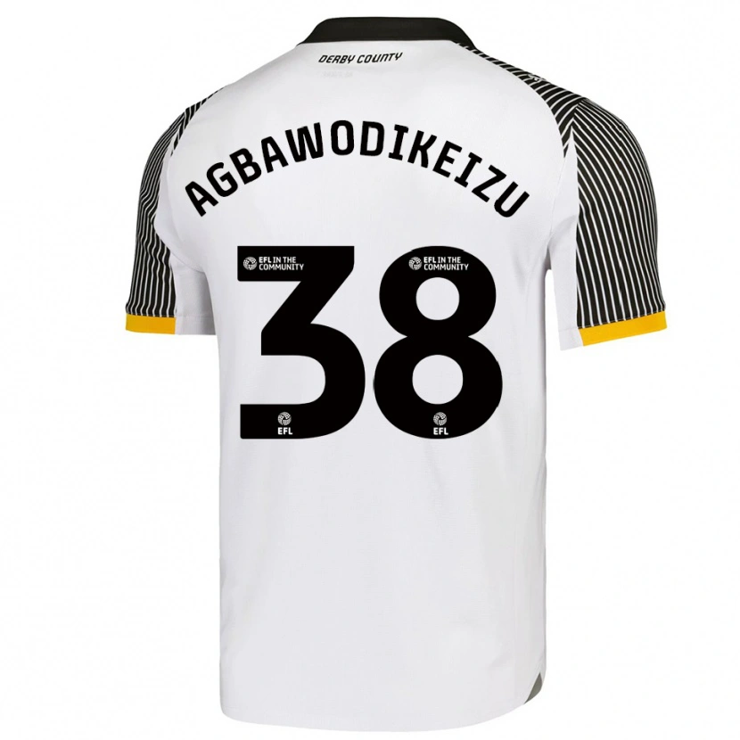 Danxen Kinder Charles Ebuka Agbawodikeizu #38 Weiß Schwarz Heimtrikot Trikot 2025/26 T-Shirt