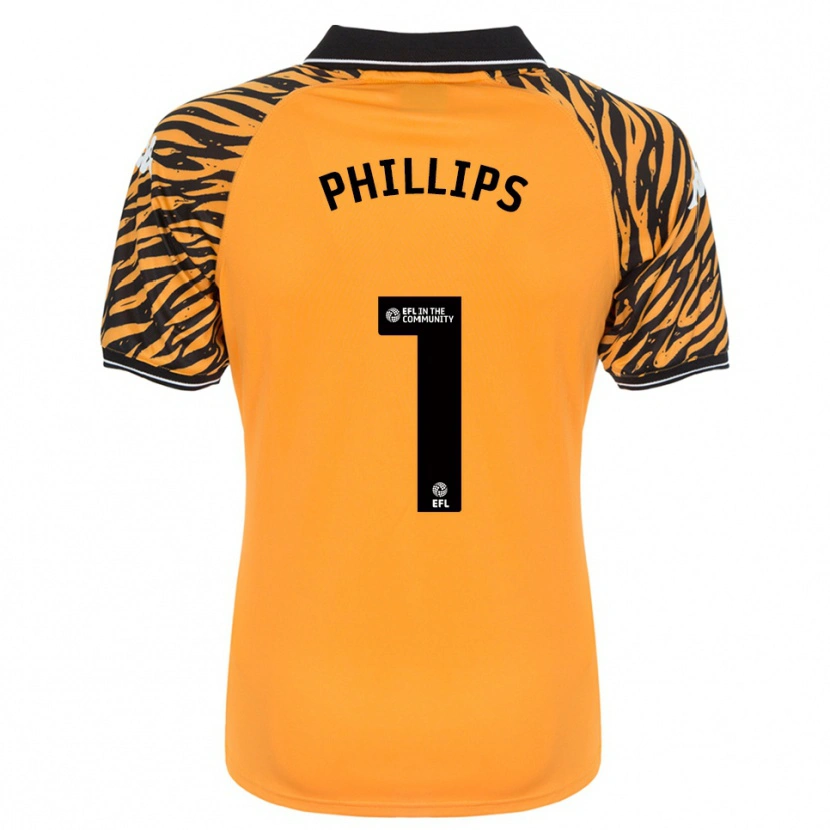 Danxen Kinder Dillon Phillips #1 Orange Schwarz Heimtrikot Trikot 2025/26 T-Shirt