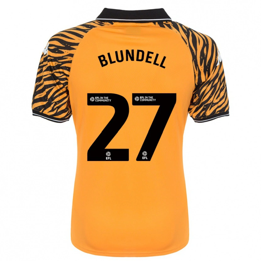 Danxen Kinder Maddie Blundell #27 Orange Schwarz Heimtrikot Trikot 2025/26 T-Shirt