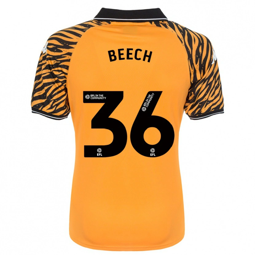 Danxen Kinder Amy Beech #36 Orange Schwarz Heimtrikot Trikot 2025/26 T-Shirt