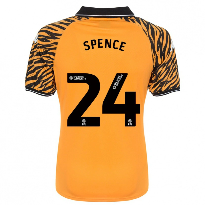 Danxen Kinder Emily Spence #24 Orange Schwarz Heimtrikot Trikot 2025/26 T-Shirt