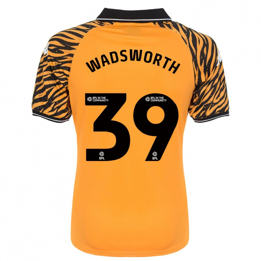 Danxen Kinder Noah Wadsworth #39 Orange Schwarz Heimtrikot Trikot 2025/26 T-Shirt