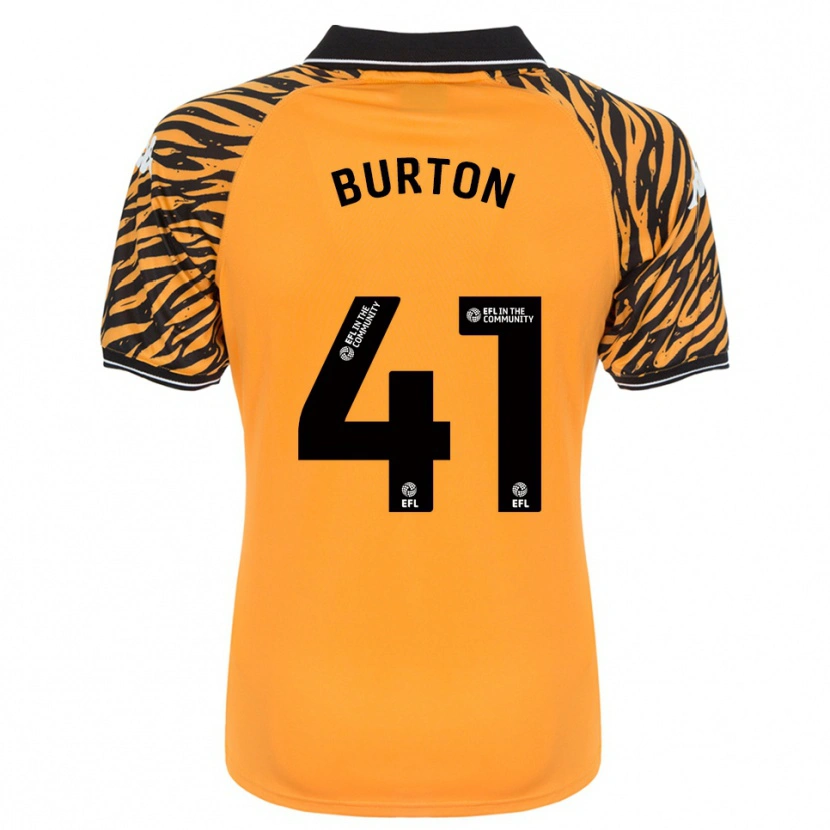 Danxen Kinder Jess Burton #41 Orange Schwarz Heimtrikot Trikot 2025/26 T-Shirt