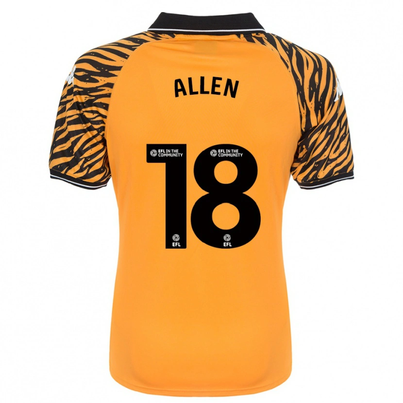 Danxen Kinder Aaliyah Allen #18 Orange Schwarz Heimtrikot Trikot 2025/26 T-Shirt