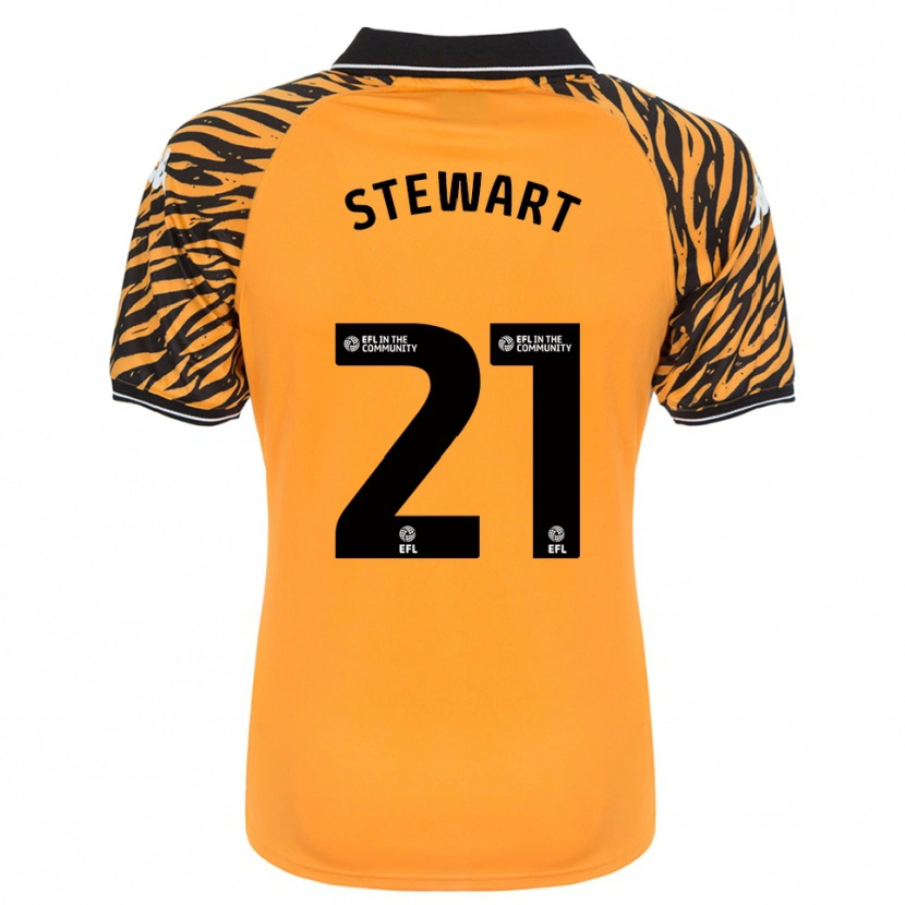 Danxen Kinder Alice Stewart #21 Orange Schwarz Heimtrikot Trikot 2025/26 T-Shirt