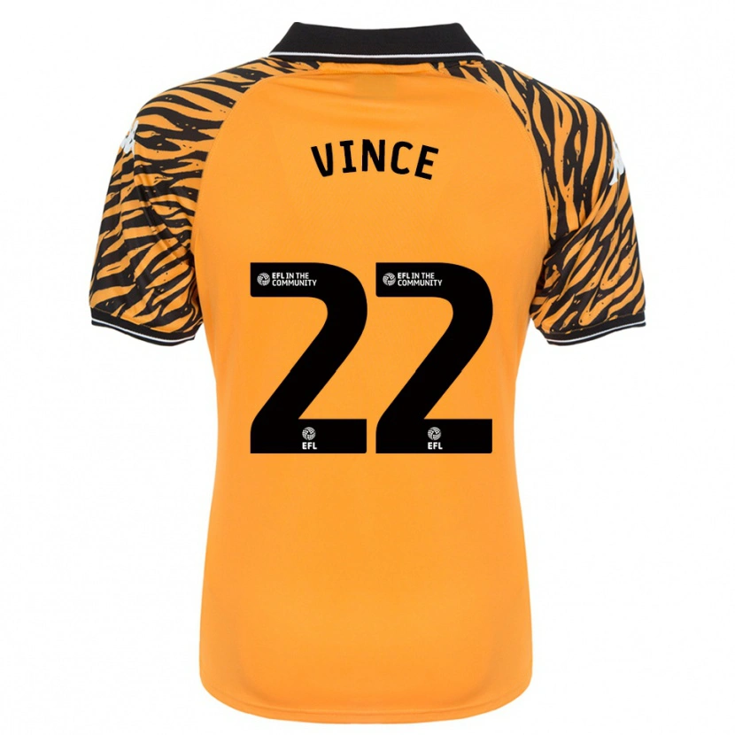 Danxen Kinder Anna Vince #22 Orange Schwarz Heimtrikot Trikot 2025/26 T-Shirt