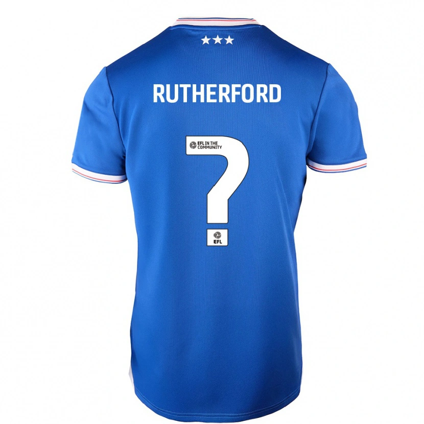 Danxen Kinder Ella Rutherford #0 Blau Weiß Heimtrikot Trikot 2025/26 T-Shirt