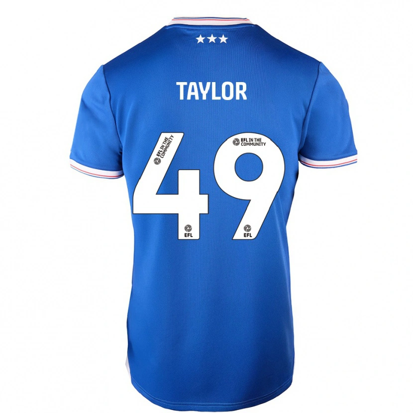 Danxen Kinder Tom Taylor #49 Blau Weiß Heimtrikot Trikot 2025/26 T-Shirt