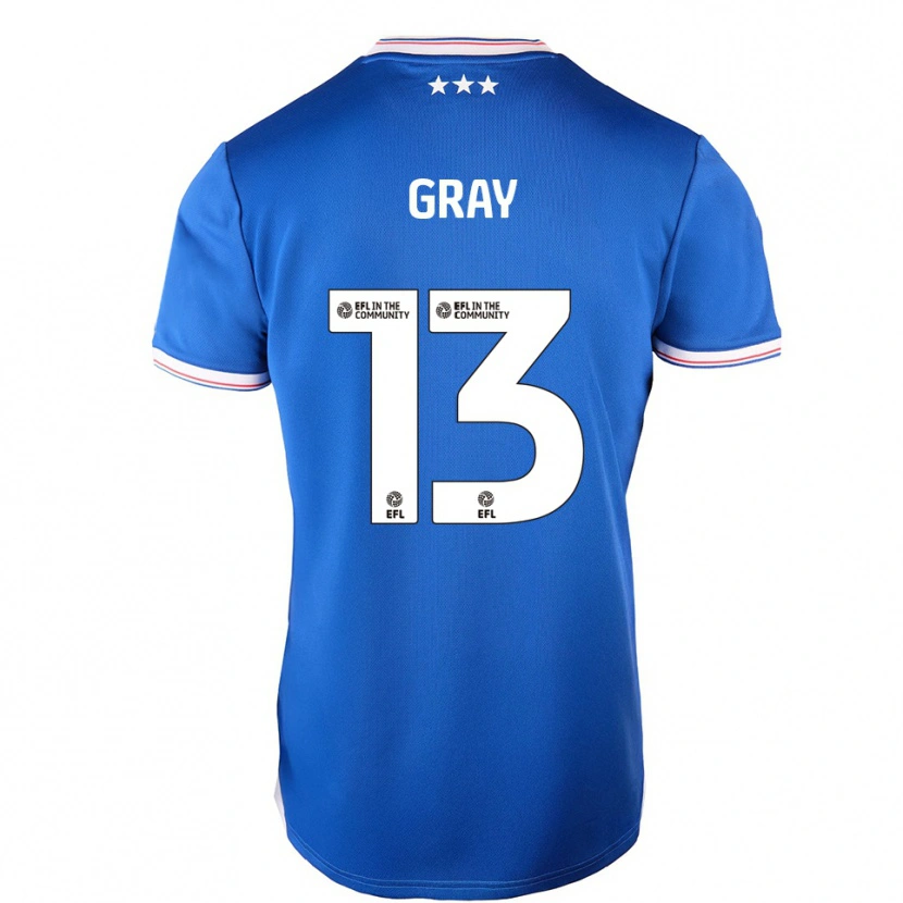 Danxen Kinder Henry Gray #13 Blau Weiß Heimtrikot Trikot 2025/26 T-Shirt