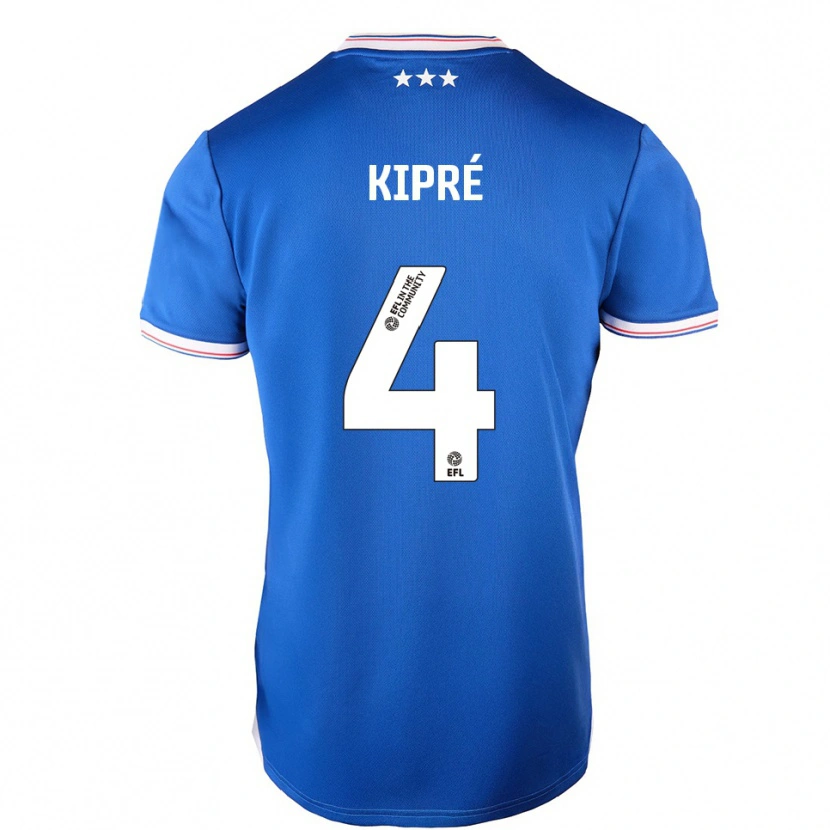 Danxen Kinder Cédric Kipré #4 Blau Weiß Heimtrikot Trikot 2025/26 T-Shirt