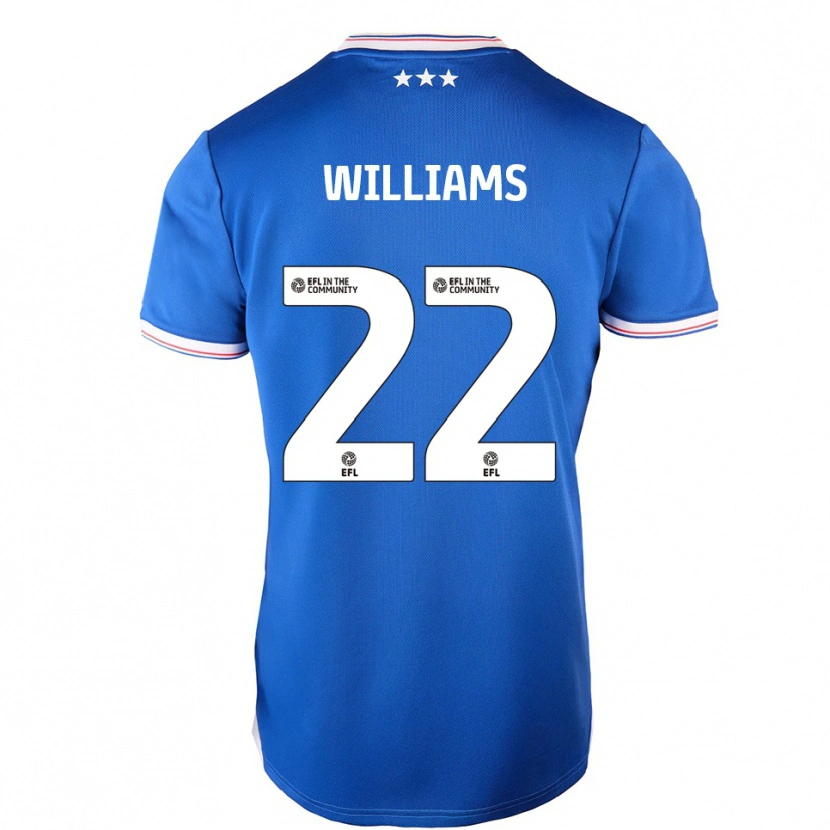 Danxen Kinder Evie Williams #22 Blau Weiß Heimtrikot Trikot 2025/26 T-Shirt