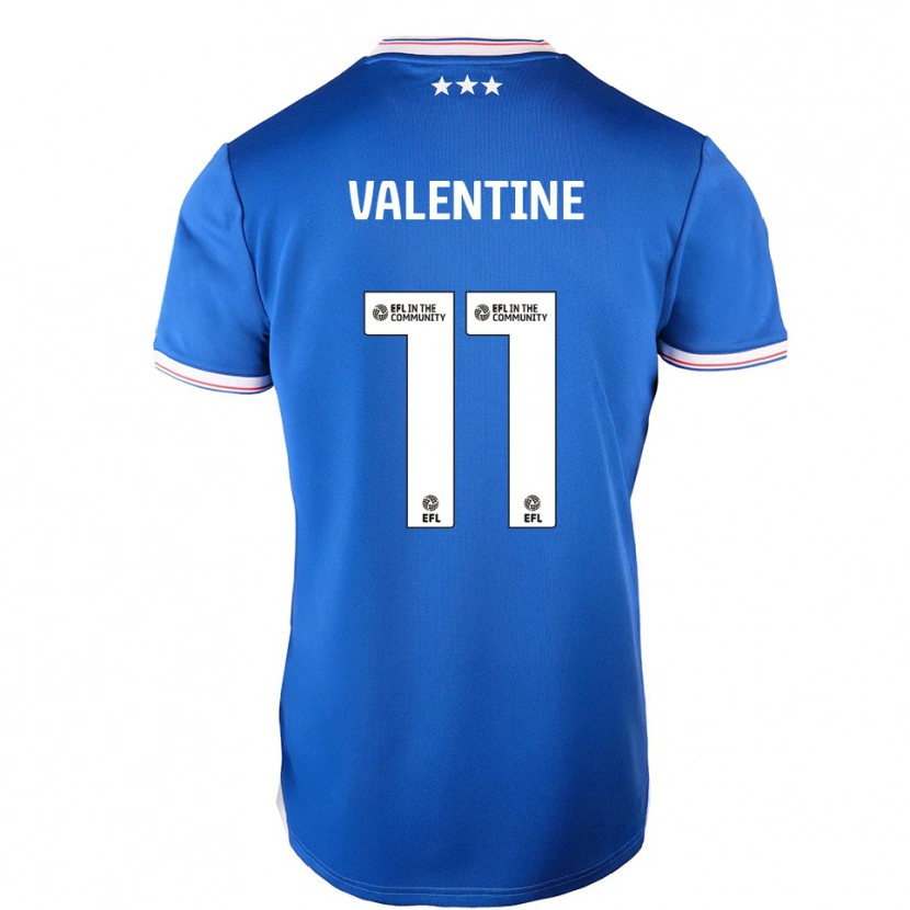 Danxen Kinder Nico Valentine #11 Blau Weiß Heimtrikot Trikot 2025/26 T-Shirt