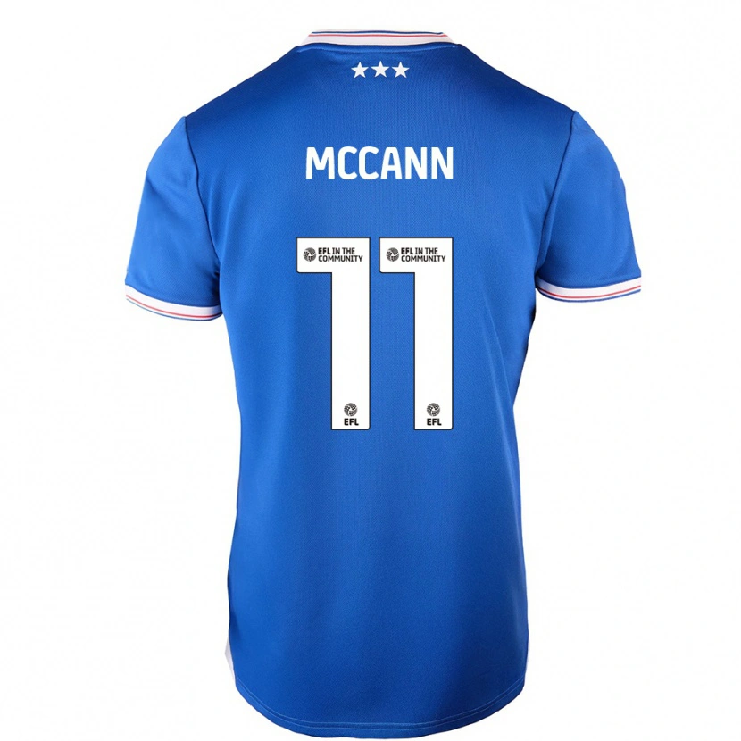 Danxen Kinder Darragh Mccann #11 Blau Weiß Heimtrikot Trikot 2025/26 T-Shirt