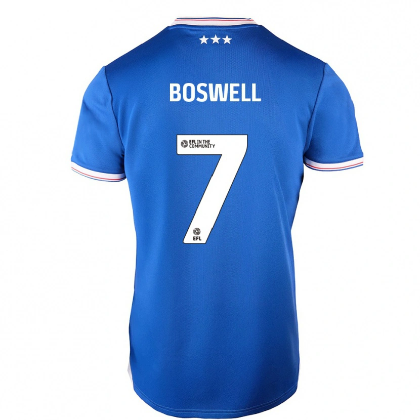 Danxen Kinder Ashton Boswell #7 Blau Weiß Heimtrikot Trikot 2025/26 T-Shirt