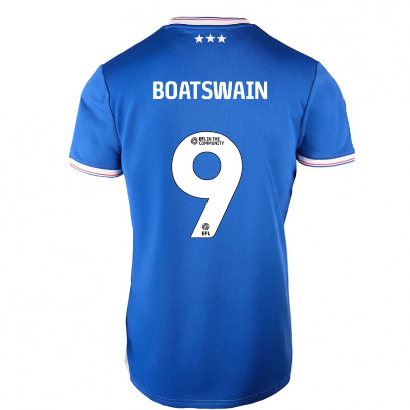 Danxen Kinder Ashley Boatswain #9 Blau Weiß Heimtrikot Trikot 2025/26 T-Shirt