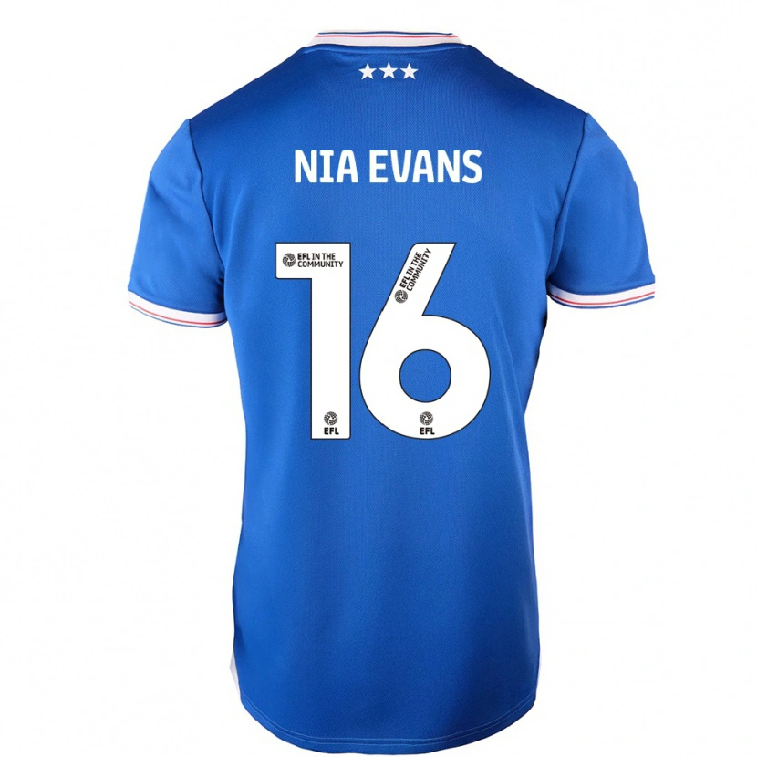 Danxen Kinder Nia Evans #16 Blau Weiß Heimtrikot Trikot 2025/26 T-Shirt