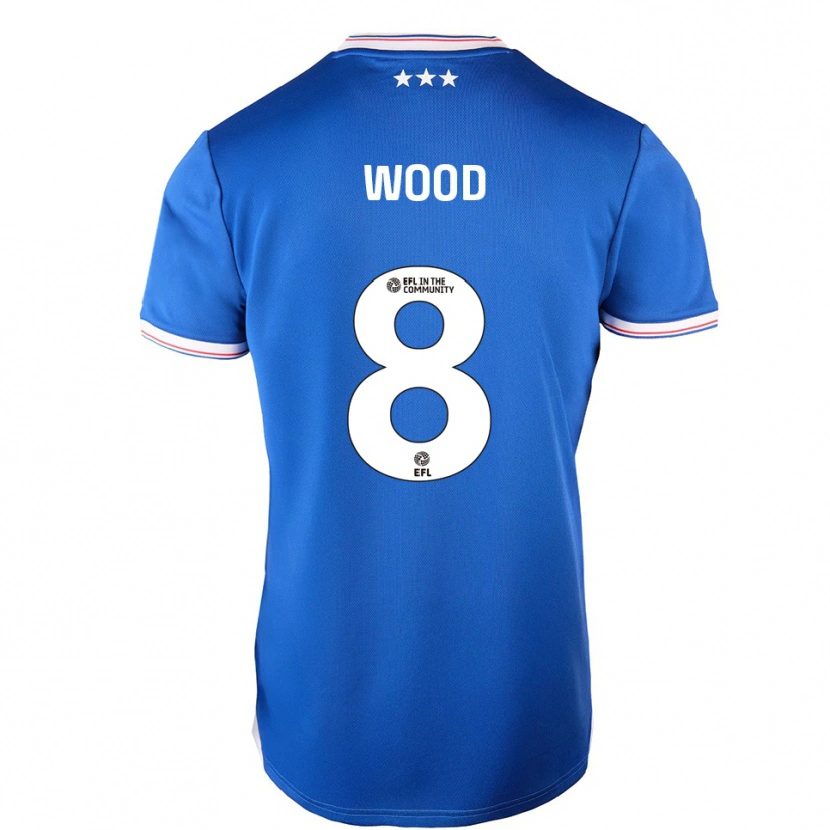 Danxen Kinder Charlie Wood #8 Blau Weiß Heimtrikot Trikot 2025/26 T-Shirt