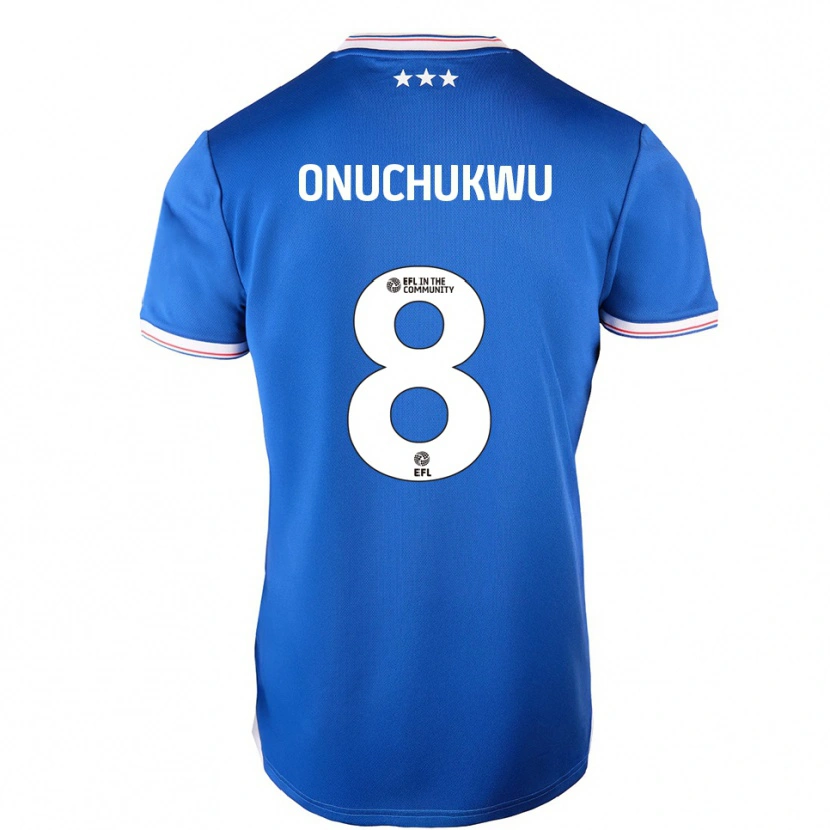 Danxen Kinder Abube Onuchukwu #8 Blau Weiß Heimtrikot Trikot 2025/26 T-Shirt
