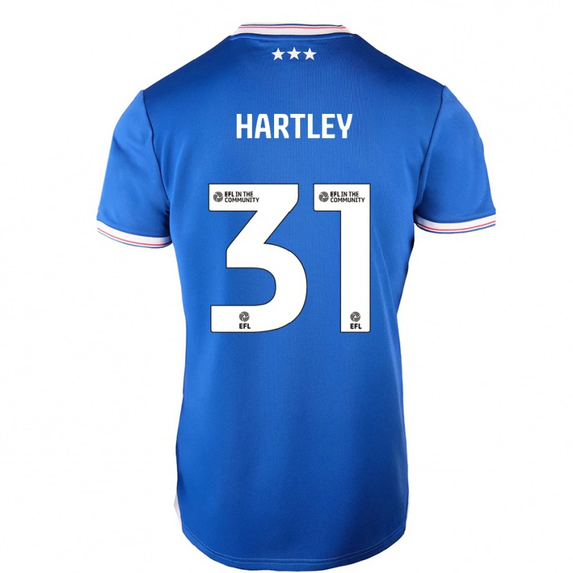Danxen Kinder Laura Hartley #31 Blau Weiß Heimtrikot Trikot 2025/26 T-Shirt