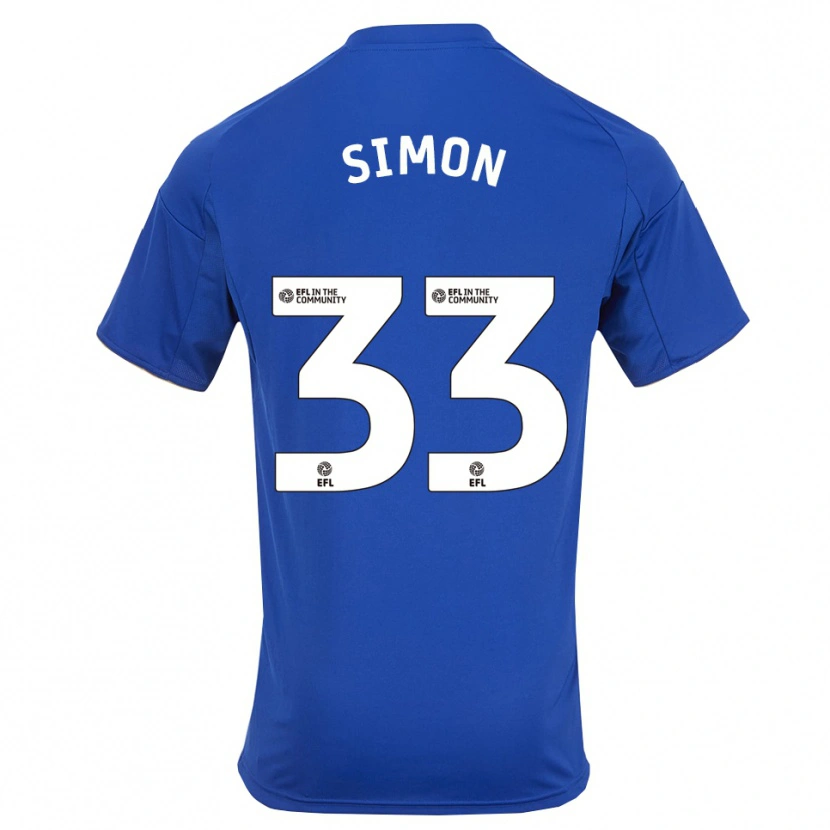 Danxen Kinder Erin Simon #33 Blau Gold Heimtrikot Trikot 2025/26 T-Shirt