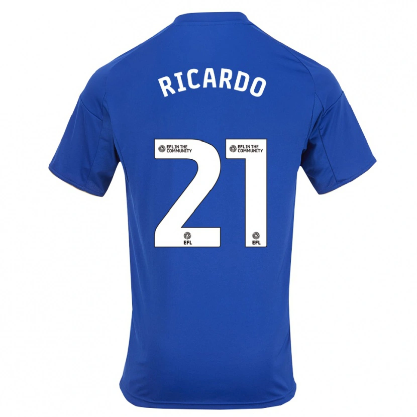 Danxen Kinder Ricardo Pereira #21 Blau Gold Heimtrikot Trikot 2025/26 T-Shirt