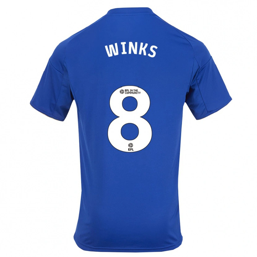 Danxen Kinder Harry Winks #8 Blau Gold Heimtrikot Trikot 2025/26 T-Shirt