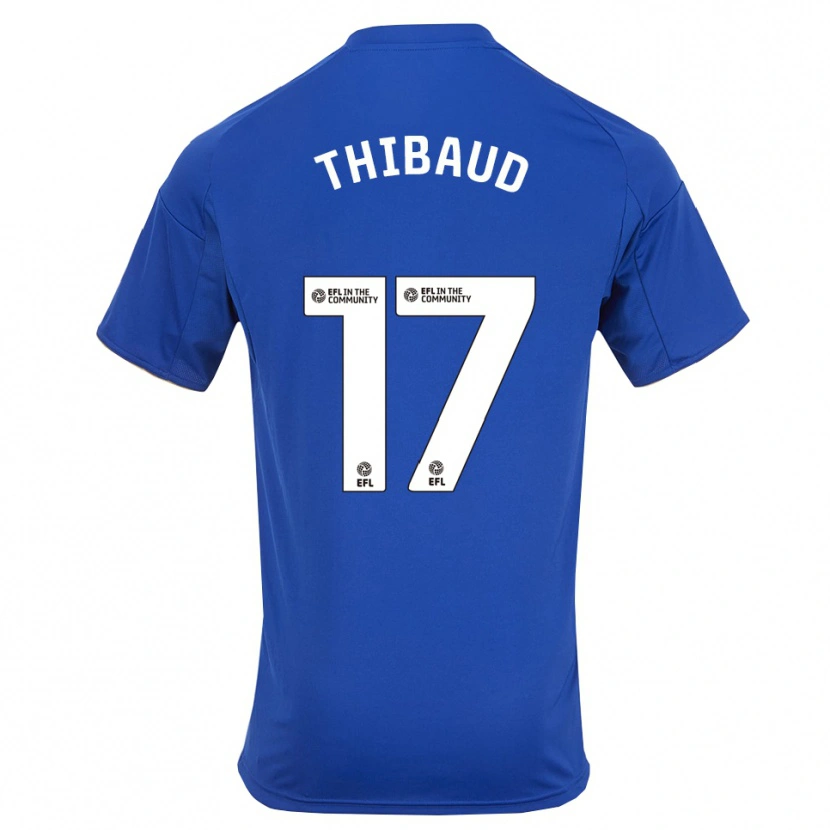 Danxen Kinder Julie Thibaud #17 Blau Gold Heimtrikot Trikot 2025/26 T-Shirt