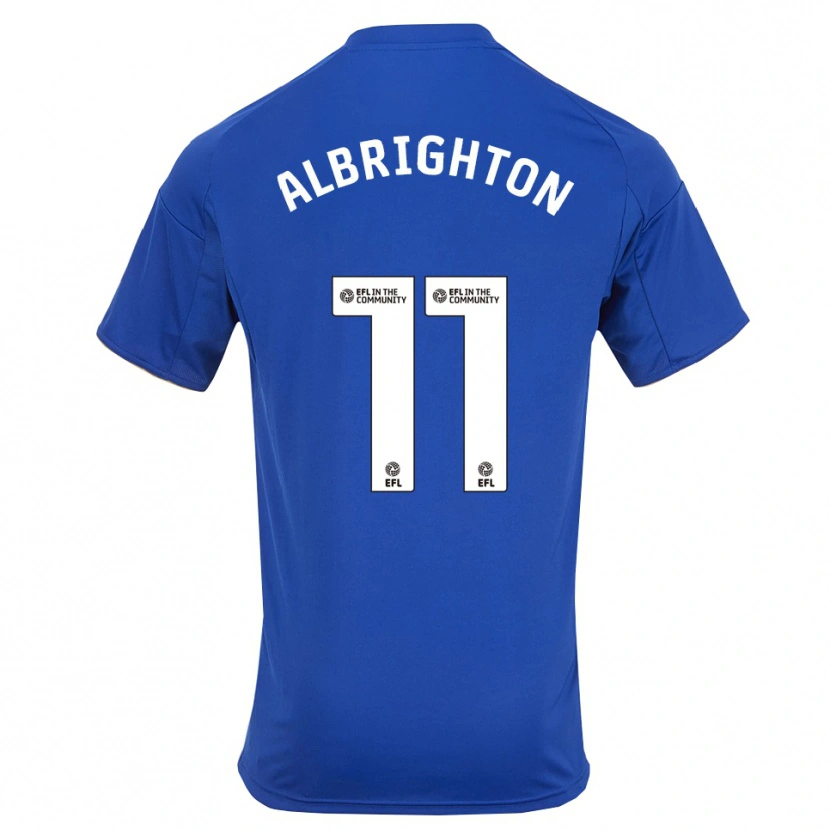 Danxen Kinder Marc Albrighton #11 Blau Gold Heimtrikot Trikot 2025/26 T-Shirt