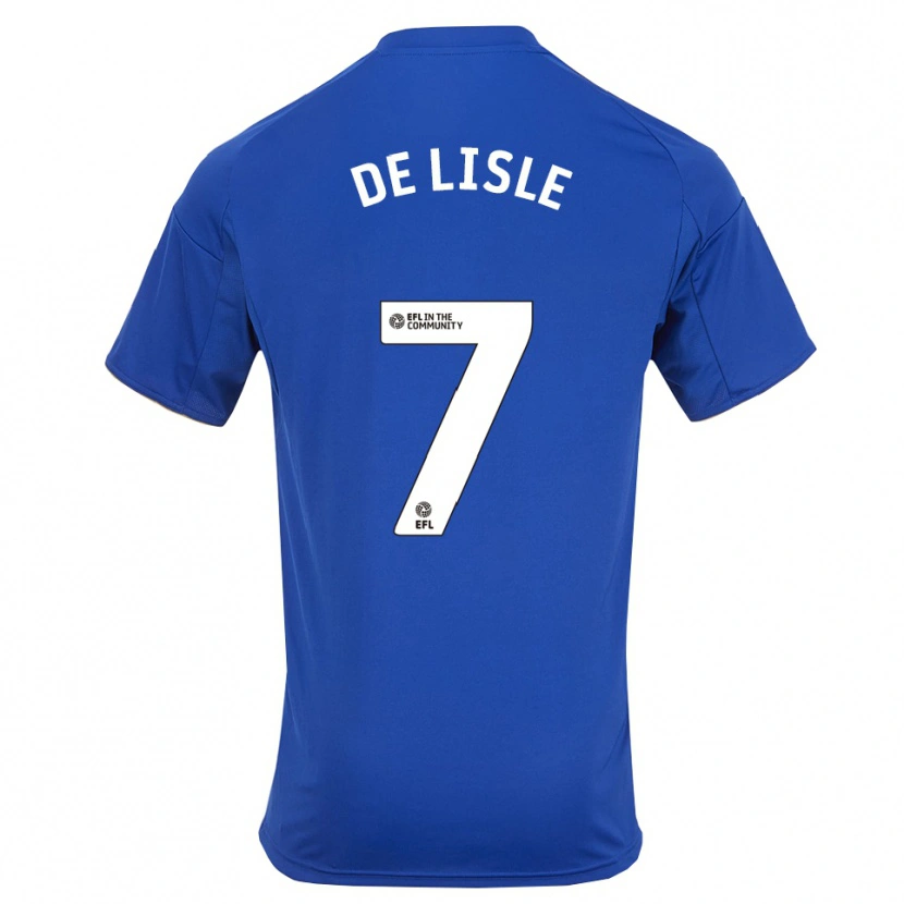 Danxen Kinder Hugo De Lisle #7 Blau Gold Heimtrikot Trikot 2025/26 T-Shirt