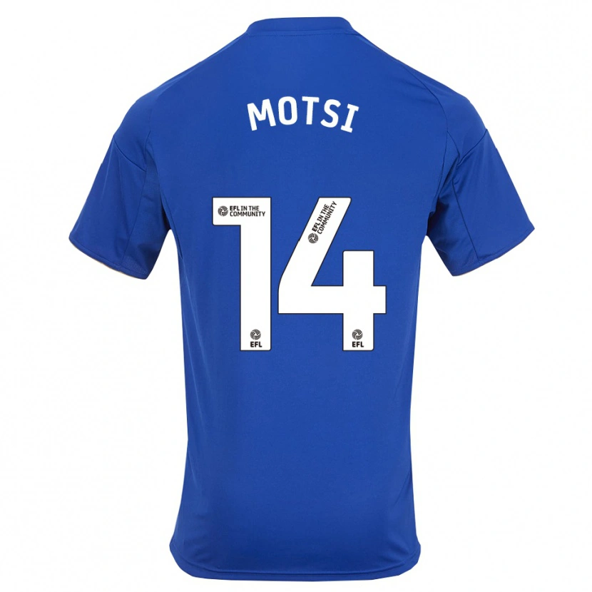 Danxen Kinder Darren Motsi #14 Blau Gold Heimtrikot Trikot 2025/26 T-Shirt