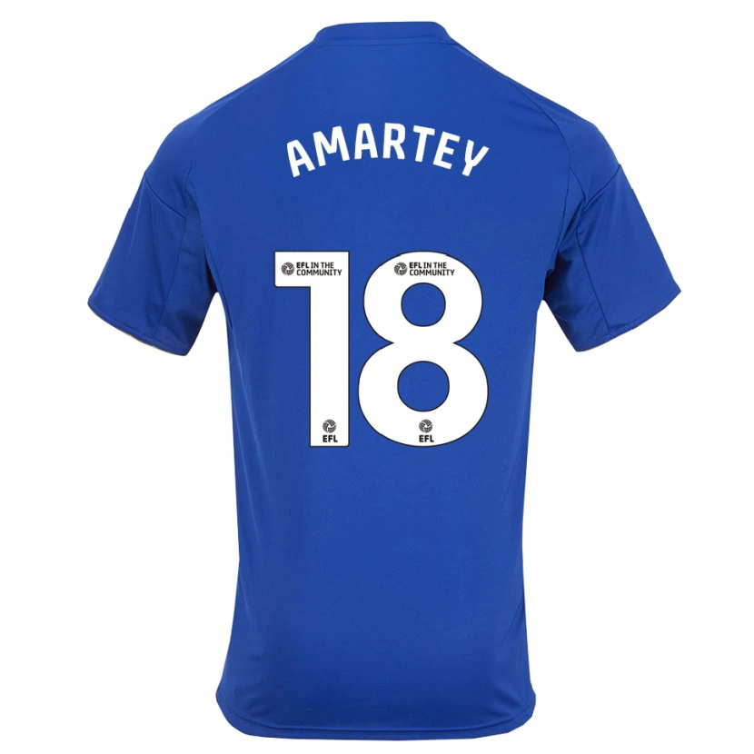 Danxen Kinder Daniel Amartey #18 Blau Gold Heimtrikot Trikot 2025/26 T-Shirt