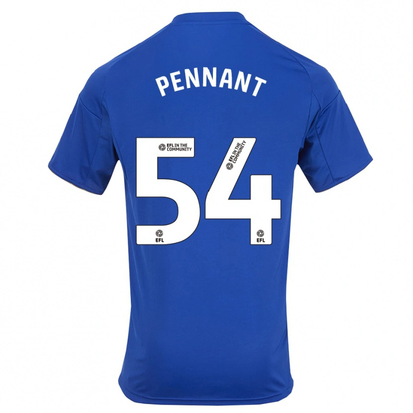 Danxen Kinder Kian Pennant #54 Blau Gold Heimtrikot Trikot 2025/26 T-Shirt