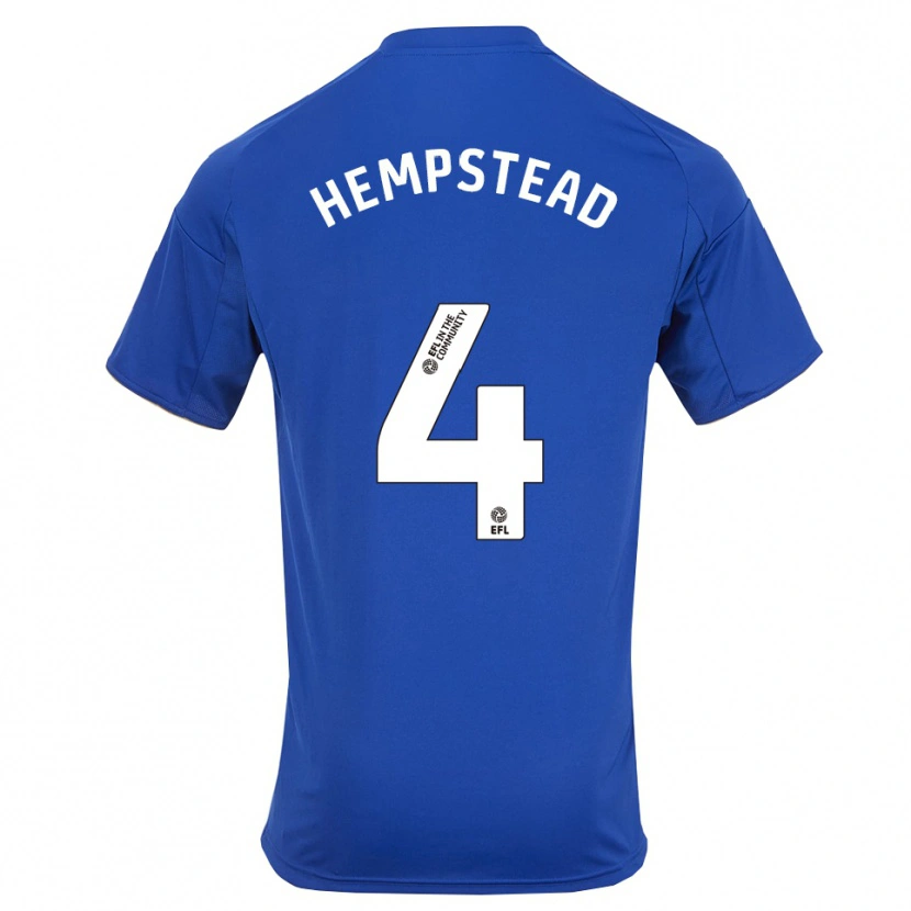 Danxen Kinder Oliver Hempstead #4 Blau Gold Heimtrikot Trikot 2025/26 T-Shirt