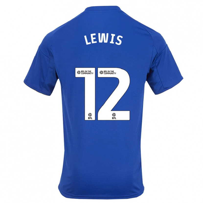 Danxen Kinder William Lewis #12 Blau Gold Heimtrikot Trikot 2025/26 T-Shirt