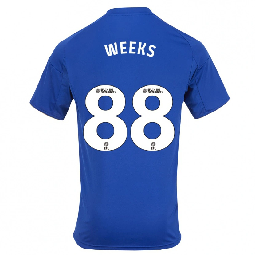 Danxen Kinder Tyler Weeks #88 Blau Gold Heimtrikot Trikot 2025/26 T-Shirt