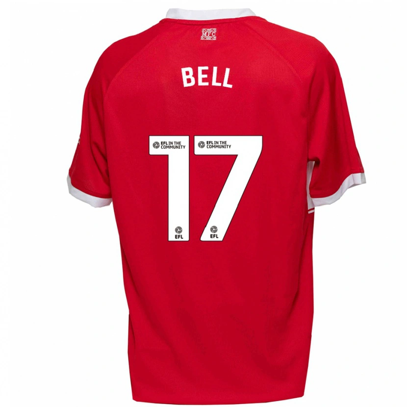 Danxen Kinder Millie Bell #17 Rot Weiß Heimtrikot Trikot 2025/26 T-Shirt