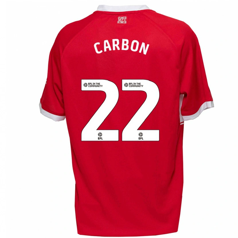 Danxen Kinder Jayden Carbon #22 Rot Weiß Heimtrikot Trikot 2025/26 T-Shirt