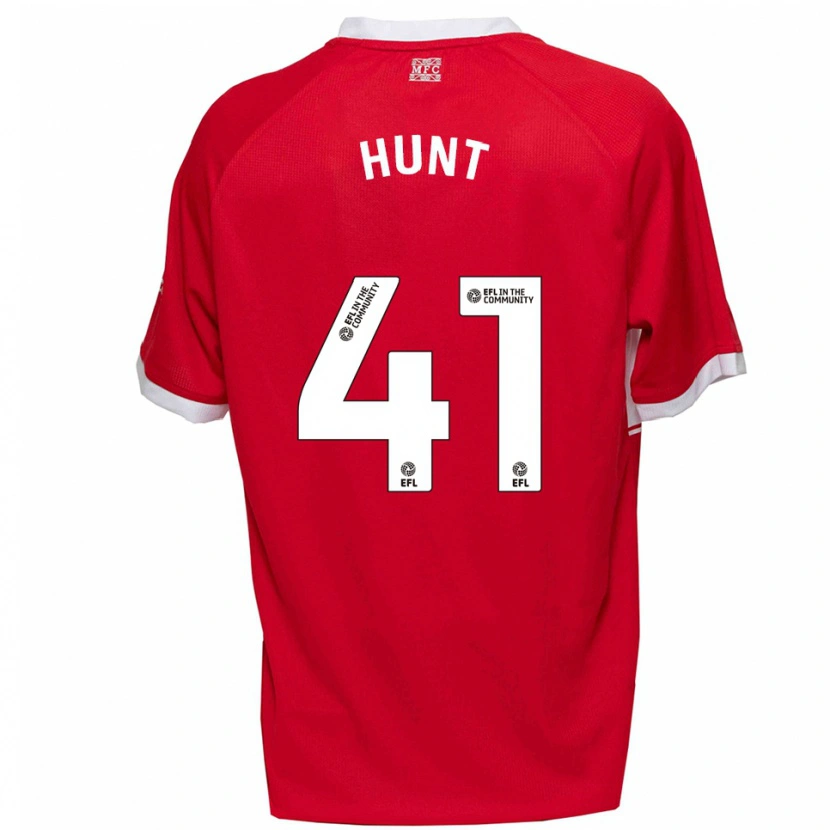 Danxen Kinder Harley Hunt #41 Rot Weiß Heimtrikot Trikot 2025/26 T-Shirt