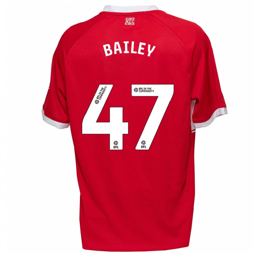 Danxen Kinder Bailey Palmer #47 Rot Weiß Heimtrikot Trikot 2025/26 T-Shirt