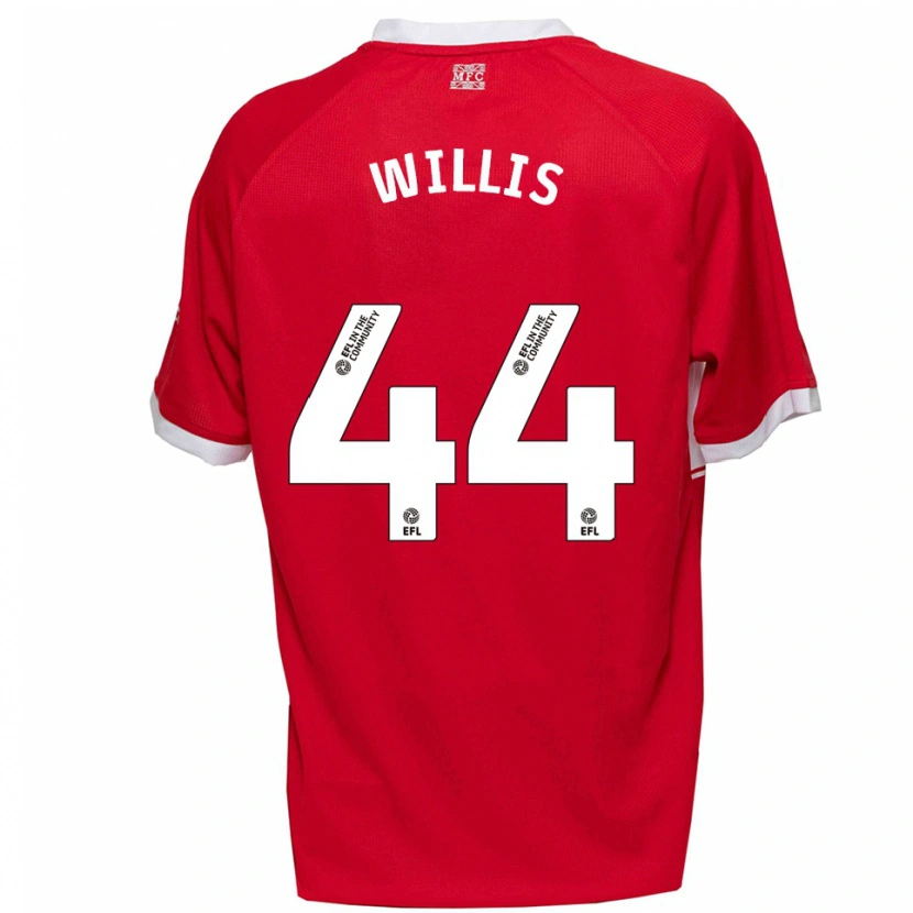 Danxen Kinder Pharrell Willis #44 Rot Weiß Heimtrikot Trikot 2025/26 T-Shirt