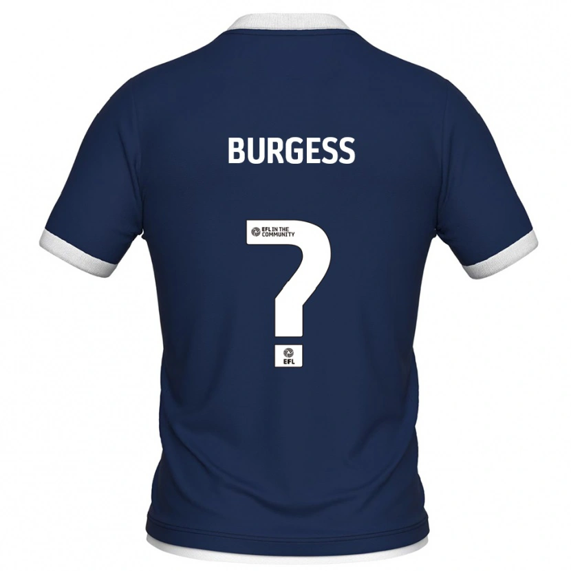 Danxen Kinder Billy Burgess #0 Marine Weiß Heimtrikot Trikot 2025/26 T-Shirt