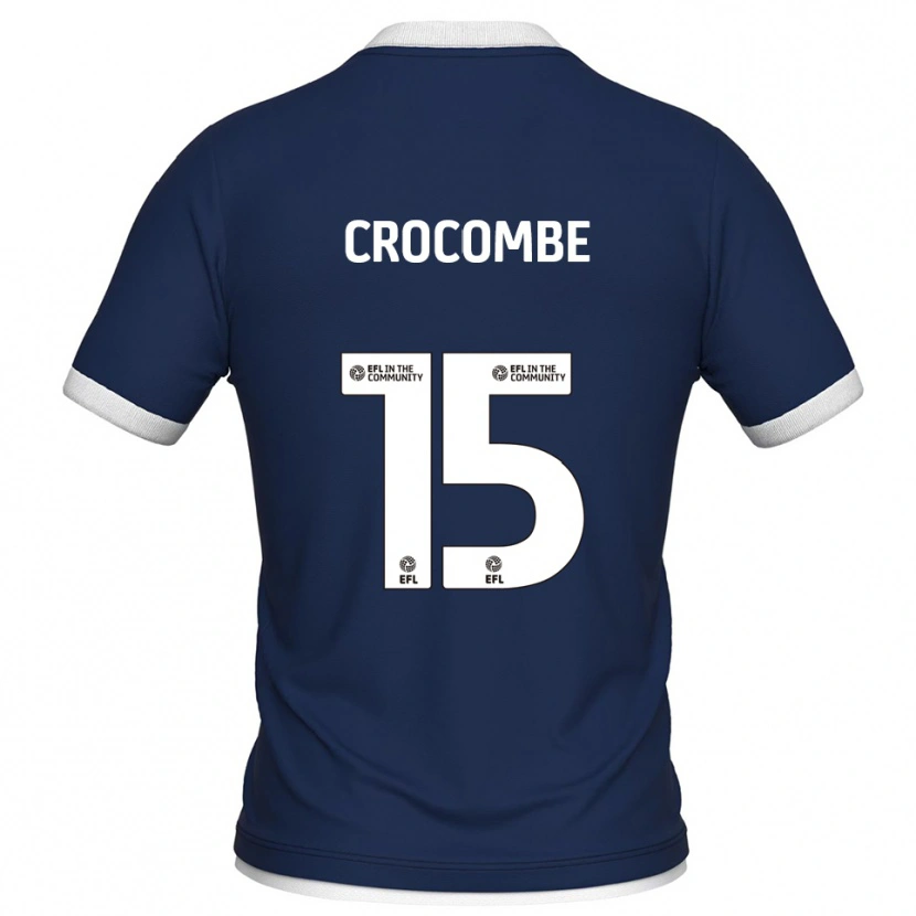 Danxen Kinder Max Crocombe #15 Marine Weiß Heimtrikot Trikot 2025/26 T-Shirt