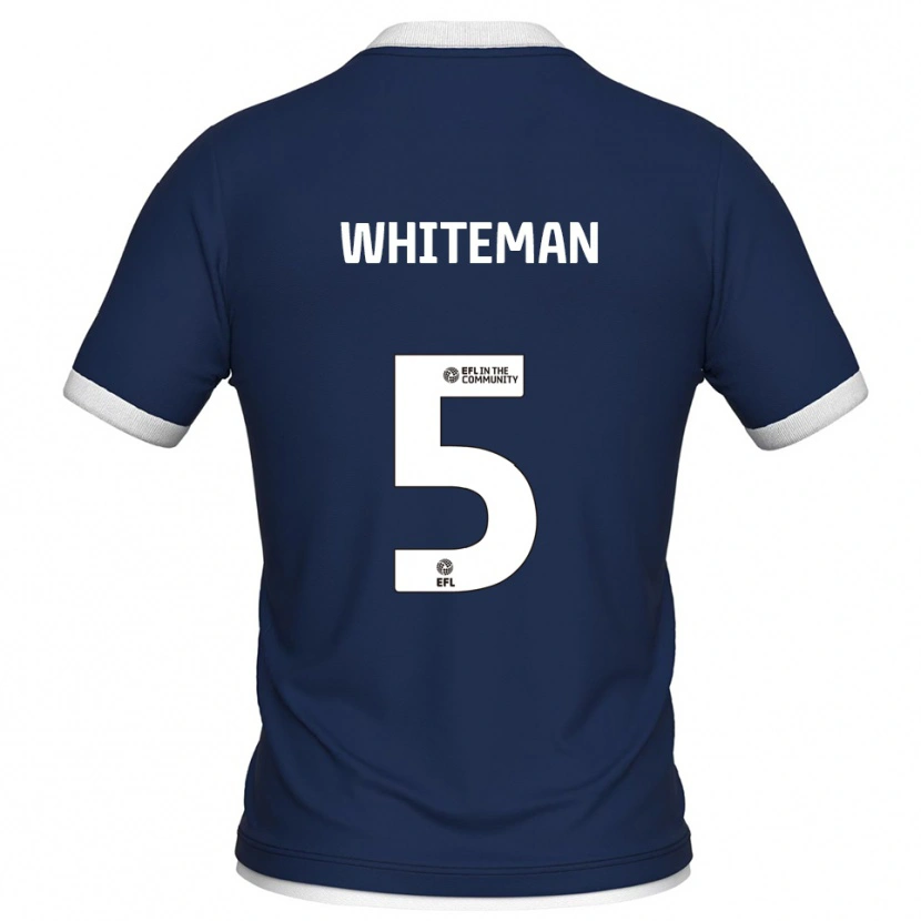 Danxen Kinder Harvey Whiteman #5 Marine Weiß Heimtrikot Trikot 2025/26 T-Shirt
